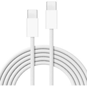 Cubenest Braided opletený USB-C kábel (60W), 1 m, biely