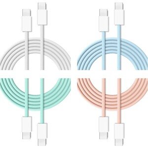 Cubenest Braided opletený USB-C kábel (60W), 1 m, farebné (4-pack)