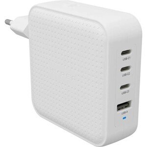 Hyper® HyperJuice® 100W USB-C GaN nabíjací adaptér (3xUSB-C + 1xUSB-A) biely