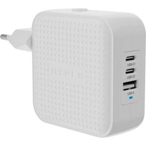 Hyper® HyperJuice® 70W USB-C GaN nabíjací adaptér (2xUSB-C + 1xUSB-A) biely