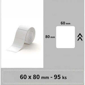 Niimbot štítky RP 60x80mm 95ks Biele pre B3S