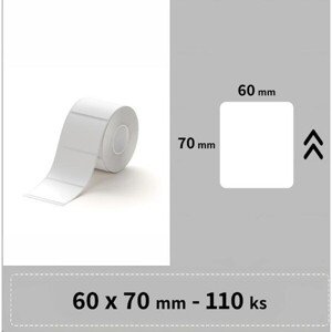 Niimbot štítky T 60x70mm 110ks Biele pre B3S