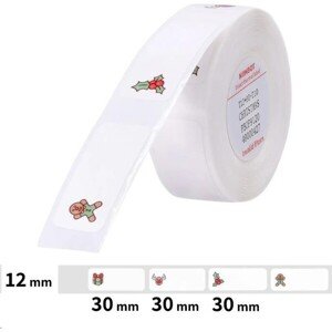 Niimbot štítky T 12x30mm 210ks Vianoce pre D11, D11-M, D110, D110-H