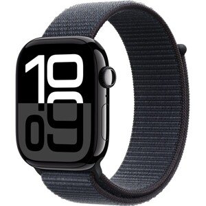 Apple Watch Series 10 Cellular 42mm Klavírno čierny hliník s Atramentovým prevliekacím remienkom