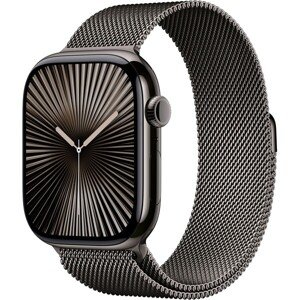 Apple Watch Series 10 Cellular 42mm Bridlicovo šedý titán s bridlicovo šedým milánskym ťahom
