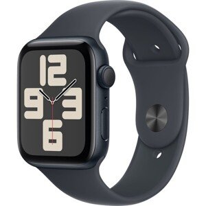Apple Watch SE (2024) 40mm Temne atramentový hliník s atramentovým športovým remienkom S/M
