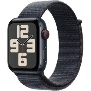 Apple Watch SE (2024) Cellular 40mm Temne atramentový hliník s atramentovo prevliekacím remienkom