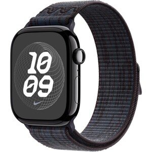 Apple Watch 49/46/45/44mm čierno-modrý prevliekací športový remienok Nike