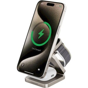 Cubenest Qi2 3in1 Magnetic Wireless charger SQ312 Fold Pro Titanium