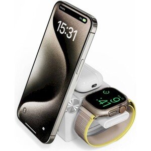 Cubenest 3in1 Magnetic Wireless charger E311 White