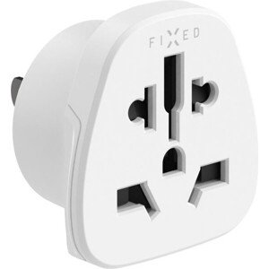 Adaptér FIXED USA Adapter pre zapojenie UK, US, AUS nabíjačiek do USA zásuviek, biely