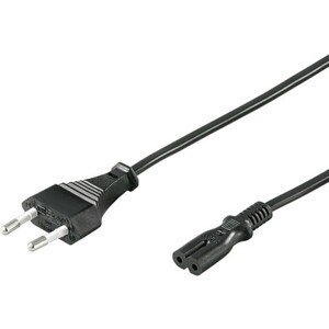 PremiumCord kábel sieťový 230V k magnetofónu 2m čierny