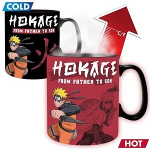 Hrnček Naruto Shippuden - From Father to Son (meniaci sa motív) 460 ml