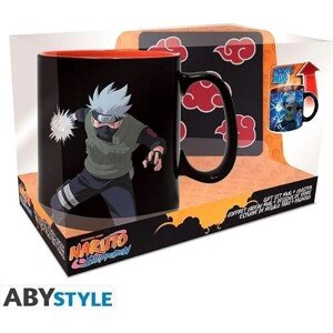 Darčekový set Abysse Corp Naruto Shippuden Akatsuki - Hrnček a podtácok