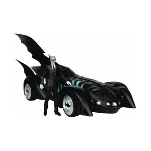 Figúrka McFarlane Toys Batman Forever DC Multiverse - Alfred Pennyworth & Batmobile (Gold) 79 cm