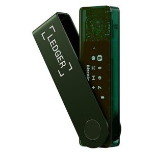 Ledger Nano X Emerald Green Crypto Hardvér Wallet