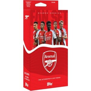 Futbalové karty Topps 24/25 Fan Set Arsenal FC (Exclusive)