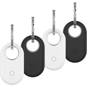 Silikónové púzdro FIXED Silky pre Samsung SmartTag2 4ks, 2x čierne + 2x biele