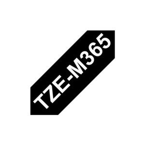 Brother TZe-M365 matná páska biela na čiernom 36 mm
