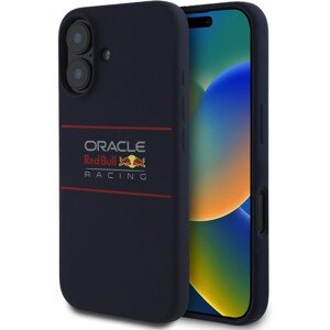 Red Bull Silicone Horizontal Logo MagSafe Zadný Kryt pre iPhone 16 Plus Navy