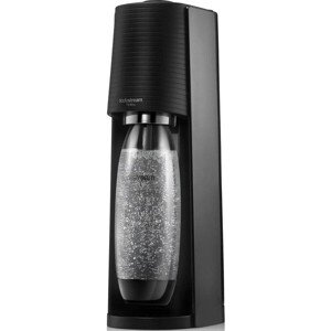 SodaStream Terra Black výrobník sódy, mechanický, 1l fľaša SodaStream Fuse, bombička s CO2, čierny
