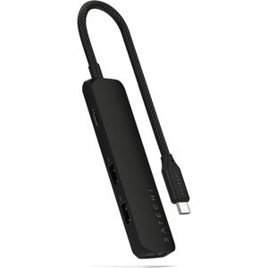 Satechi 4v1 USB-C Slim viacportový adaptér 4K čierny