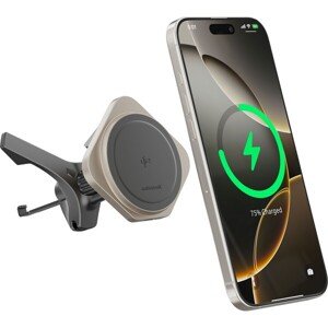CubeNest SQ1C1 Qi2 (MagSafe) držiak do auta s nabíjaním titánový