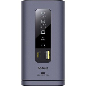 Dokovacia stanica Baseus Spacemate 11v1 (USB-C PD, USB-C, 2x USB-A, 3x HDMI) sivá