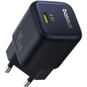 Rýchlonabíjačka do siete Baseus PicoGo GaN 45W USB-C PD čierna