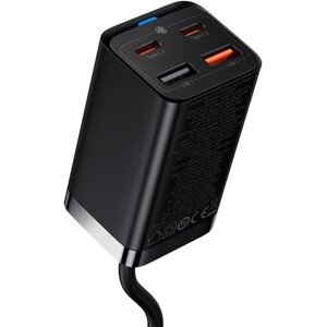 Rýchlonabíjačka do siete Baseus GaN3 Pro, 2x USB-C, 2x USB 65W čierna
