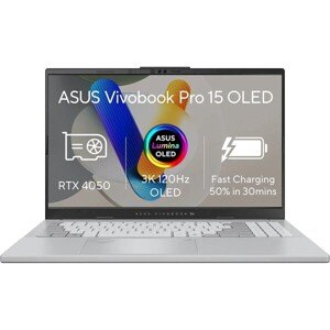 ASUS Vivobook Pro 15 OLED (N6506CU-OLED013X) strieborný + 3 roky záruka po registrácii