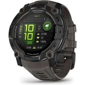 Garmin Instinct 3 50mm čierne s charcoal pásikom