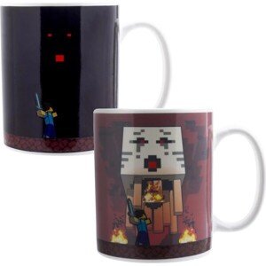 Hrnček Minecraft Nether (meniaci sa motív) 300 ml