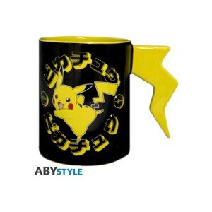 3D Hrnček Abysse Corp Pokémon - Pikachu Lightening Bolt 460 ml