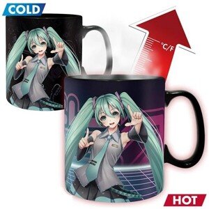 Hrnček s meniacim sa motívom Abysse Corp Hatsune Miku 460 ml
