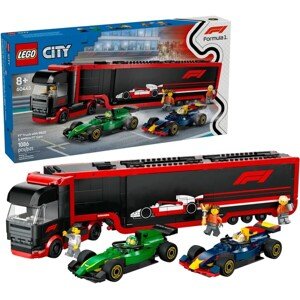 LEGO City 60445 Kamión F1 s vozidlami F1 RB20 a AMR24