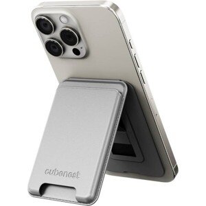 CubeNest Magnetic Wallet Stand MagSafe peňaženka sivá