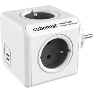 CubeNest PowerCube Original USB PD 35W, 2x USB-C, sivá