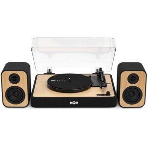 House of Marley Revolution Bluetooth gramofón so stereo reproduktormi čierny