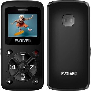 EVOLVEO EasyPhone ID mobilný telefón pre seniorov čierny
