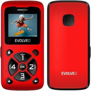 EVOLVEO EasyPhone ID mobilný telefón pre seniorov červený