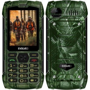 EVOLVEO StrongPhone H1 vodotesný odolný Dual SIM telefón lovecká kamufláž