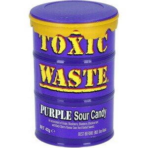 Kyslé cukríky Toxic Waste - Fialový súdok 42g