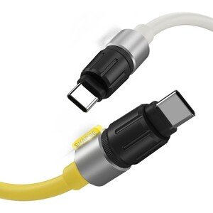 SHARGE Phantom 240W USB-C/USB-C kábel (480Mbps), 1.2m, žltý