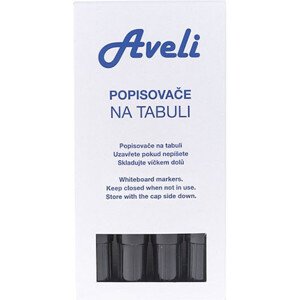 Aveli sada popisovačov čierny 4ks