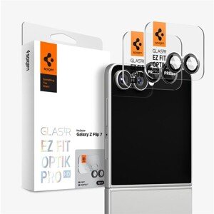 Spigen Glass tR EZ Fit Optik Pro HD sklo Samsung Galaxy Z Flip7 černé (2 ks)