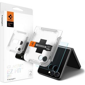 Spigen Glass tR EZ Fit HD sklo Samsung Galaxy Z Flip7 čiré (2 ks)