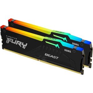 Kingston FURY Beast Black RGB DDR5 16GB 6000MHz CL30 DIMM (2x8GB) EXPO/XMP