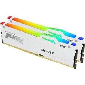 Kingston FURY Beast White RGB DDR5 64GB 6000MHz CL30 DIMM (2x32GB) EXPO/XMP
