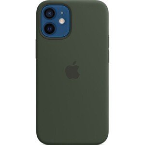 Apple silikónový kryt s MagSafe na iPhone 12 mini cypersky zelený